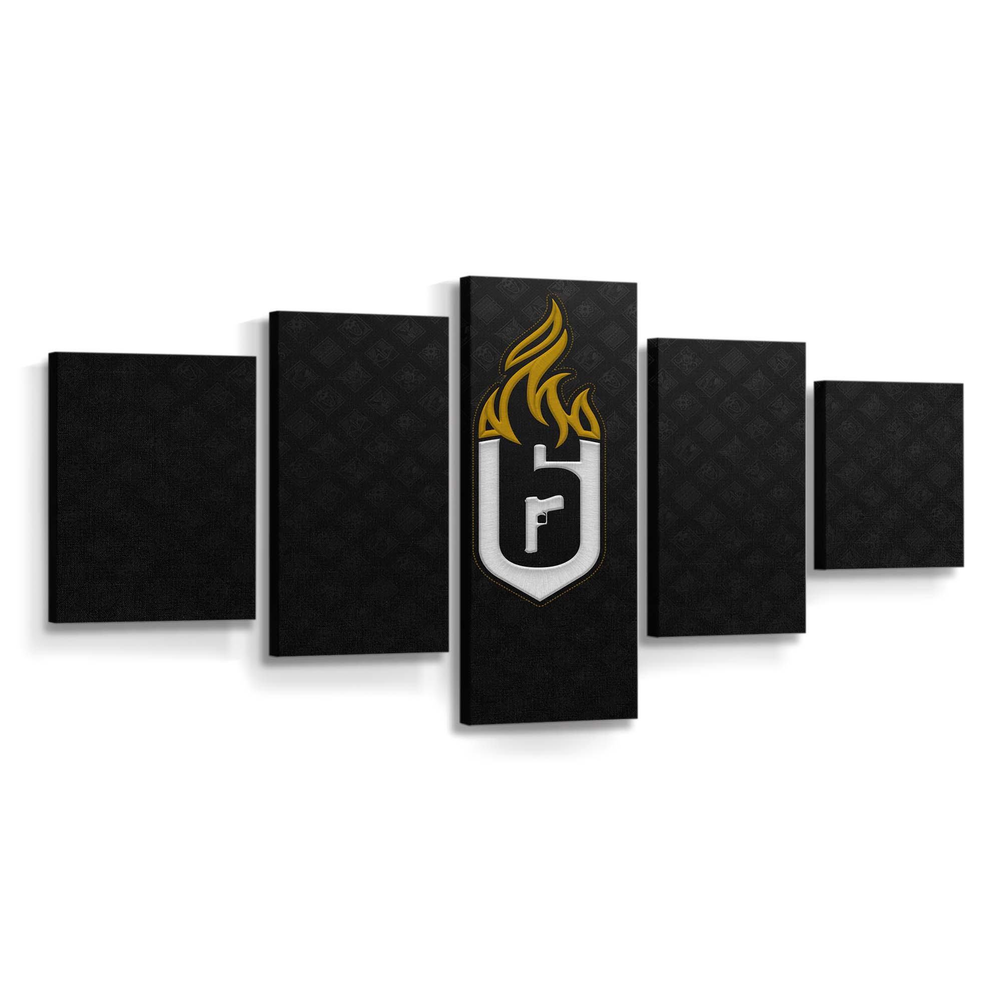 tom clancys rainbow six siege 4k logo rs